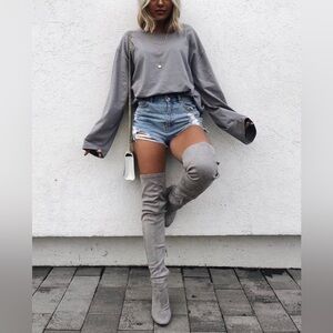 Billini Lara Faux Suede Over the Knee Boots sz 9